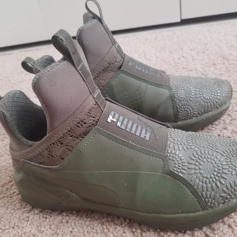 Green Puma Fierce Women Sneakers Shoe Kylie Jenner